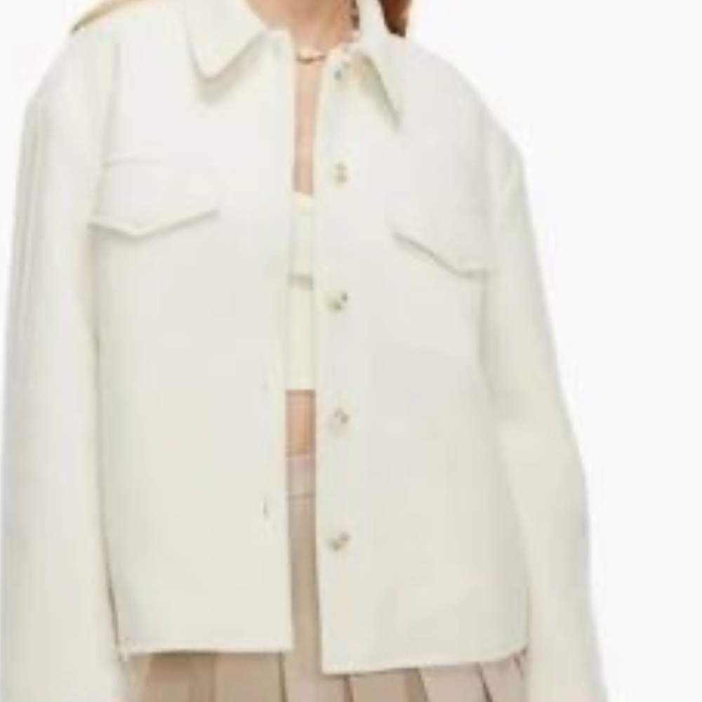 SUNDAY BEST SKY SHIRT JACKET CREAM BNWOT